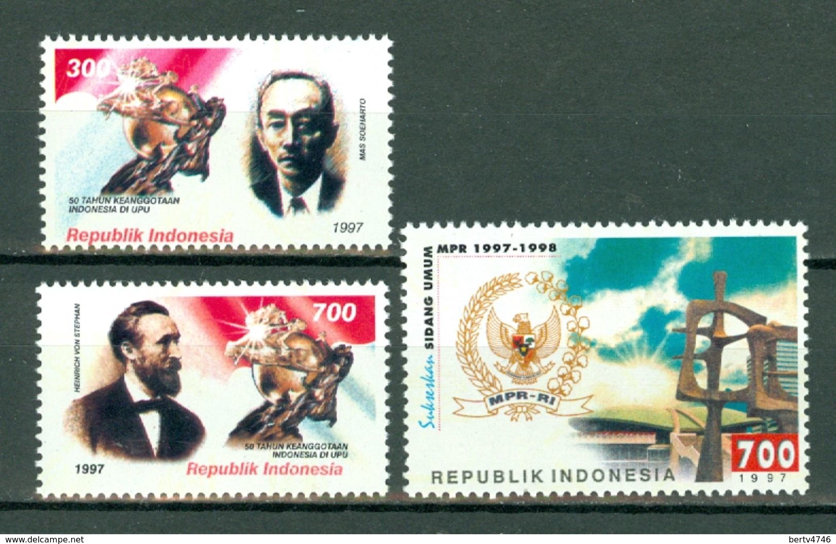 Indonesia 1997  ZB 1798/99**, 1800**,  Yv. 1537/38**, 1539** MNH - Indonesia