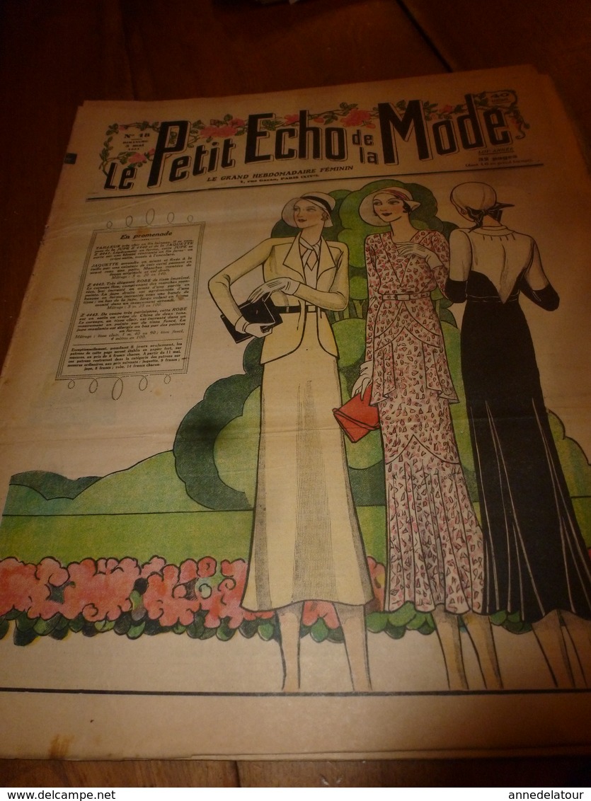 1931 LPEDLM :(Le Petit Echo De La Mode) Broderies De Scènes Champêtres; Etc - 1900 - 1949