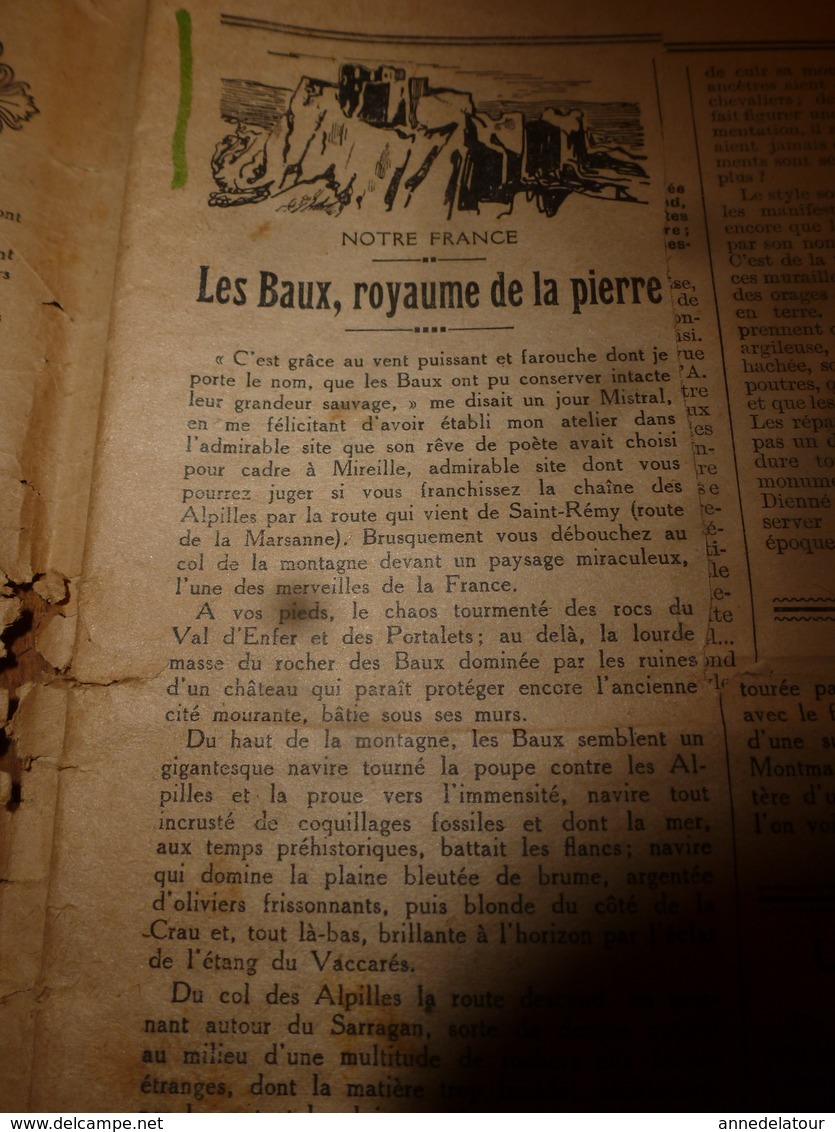 1931 LPEDLM :(Le Petit Echo De La Mode) ---> Les BAUX De PROVENCE De Mistral Et De Mireille; Parure élégante;etc - 1900 - 1949