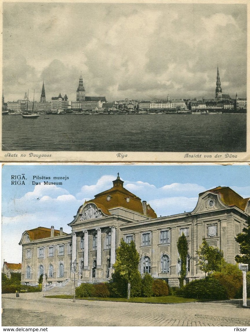 LETTONIE(RIGA) 2 CARTES - Lettonie