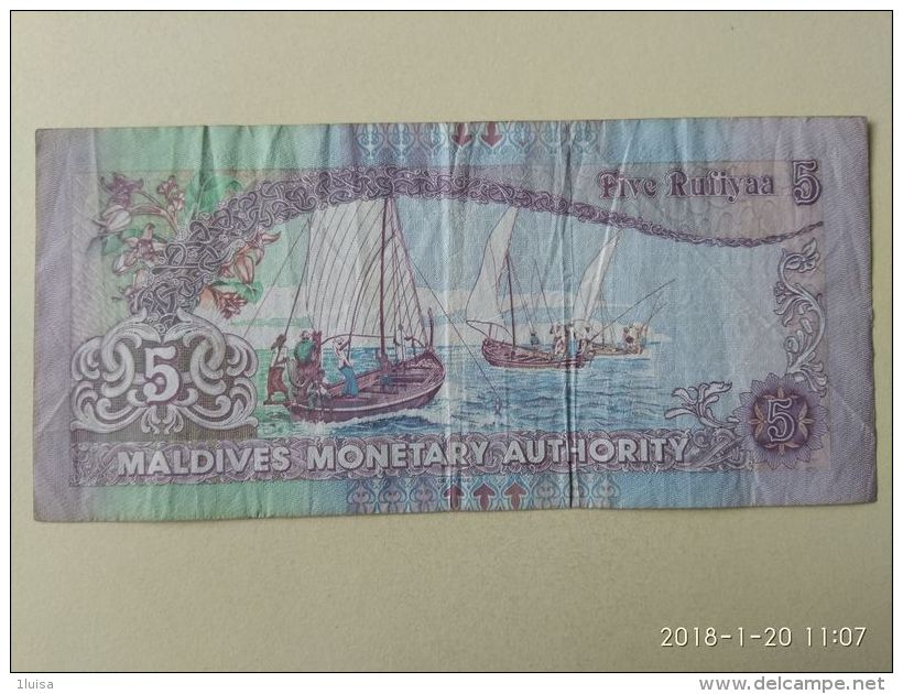 5 Rupie 2000 - Maldivas
