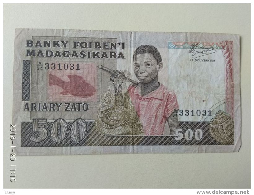 500 Ariary  1988/93 - Madagascar