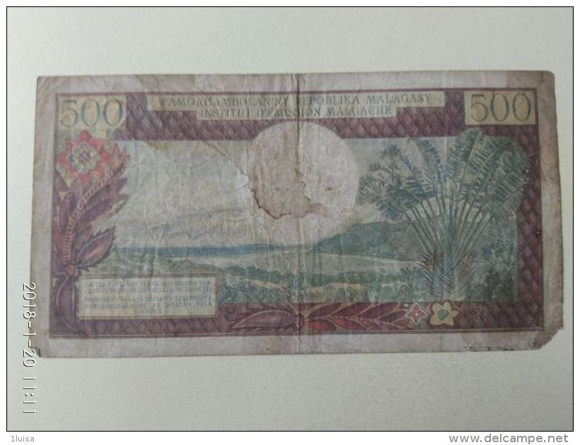 500 Ariary  1966 - Madagascar