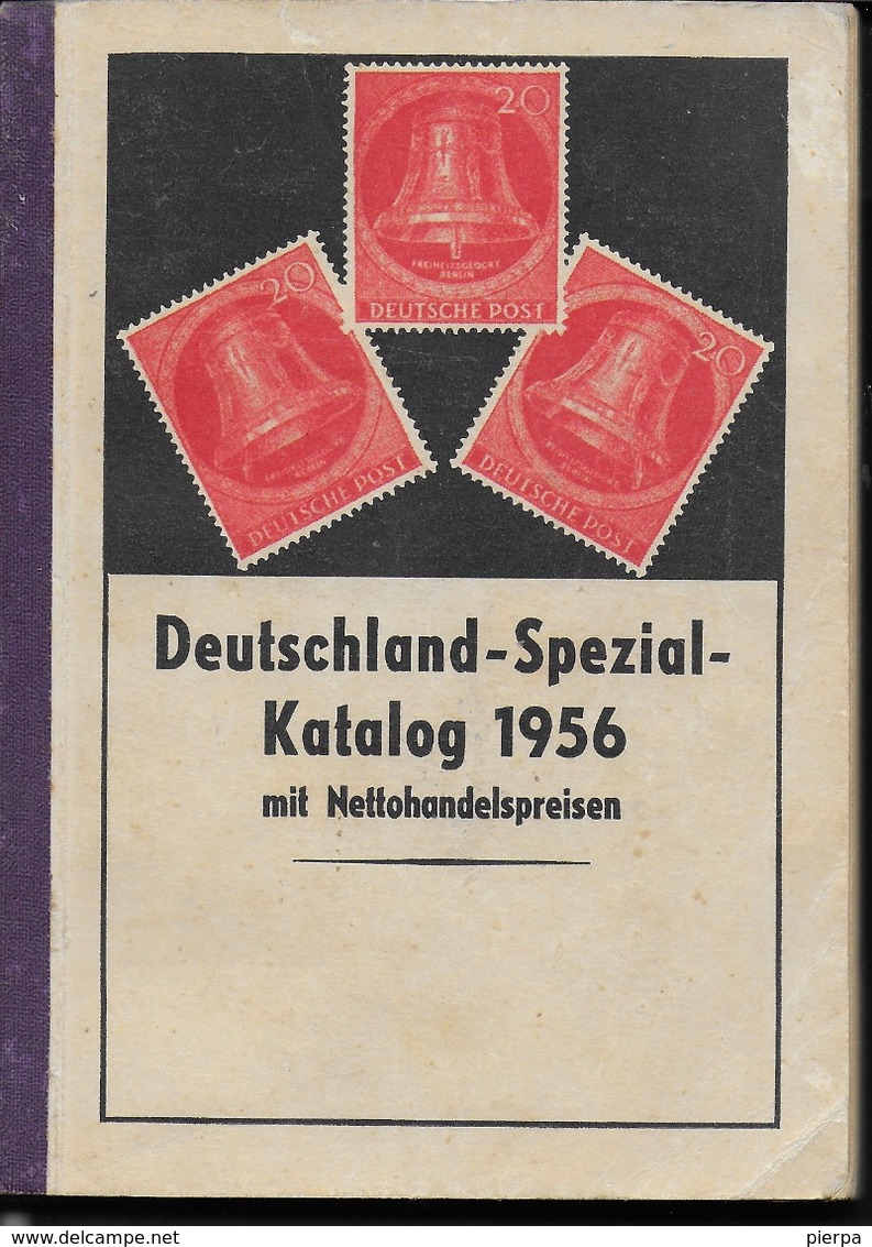 DEUTSCHLAND-SPEZIAL-KATALOG 1956 - FORMATO TASCABILE 14,50 X 10,50 - Germania