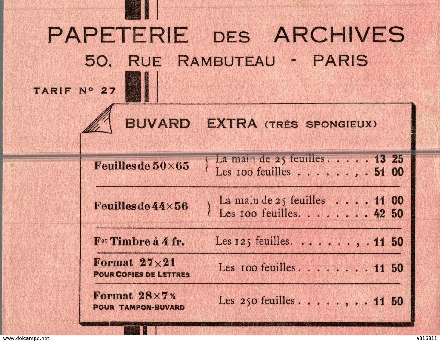 PAPETERIE DES ARCHIVES - Stationeries (flat Articles)