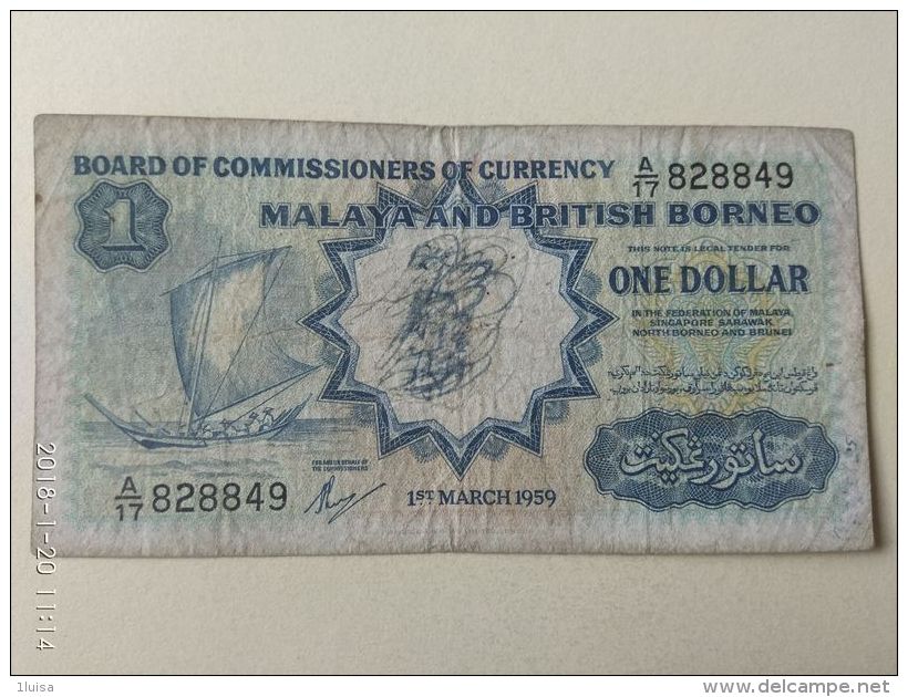 1 Dollaro 1959 - Malesia