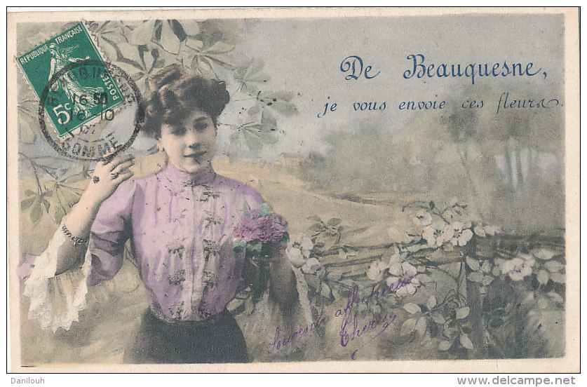 80 // De BEAUQUESNE, Je Vous Envoie Ces Fleurs   (femme) - Beauquesne