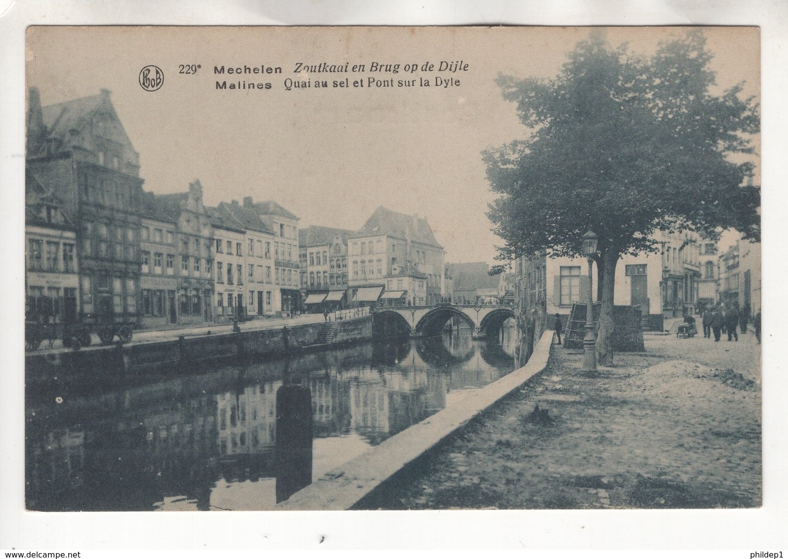 Malines: Quai Au Sel Et Pont Sur La Dyle. Mechelen: Zoutkaai En Brug Op De Dijle - Malines