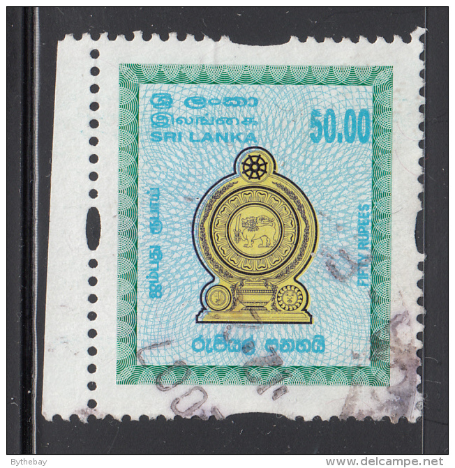 Sri Lanka 2007 Used Scott #AR13 50r National Coat Of Arms - Sri Lanka (Ceylan) (1948-...)