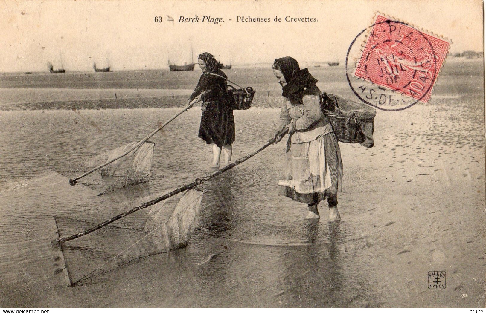 BERCK-PLAGE PECHEUSES DE CREVETTES - Berck