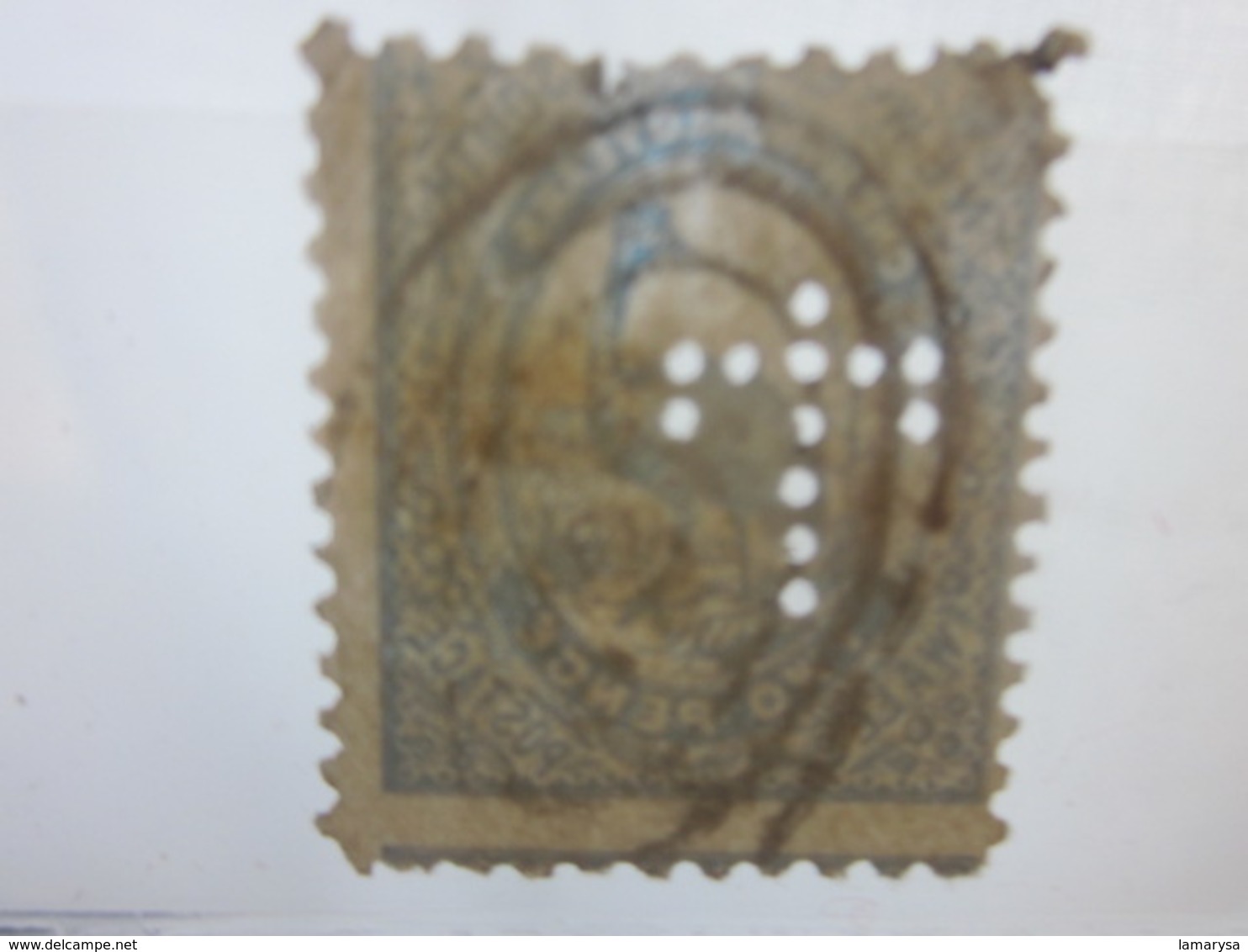 Stamp Timbre AUSTRALIE COLONY NEW SOUTH WALES Perforés Perforé Perforés Perfin Perfins Stamps Perforated Perforations - Perforés