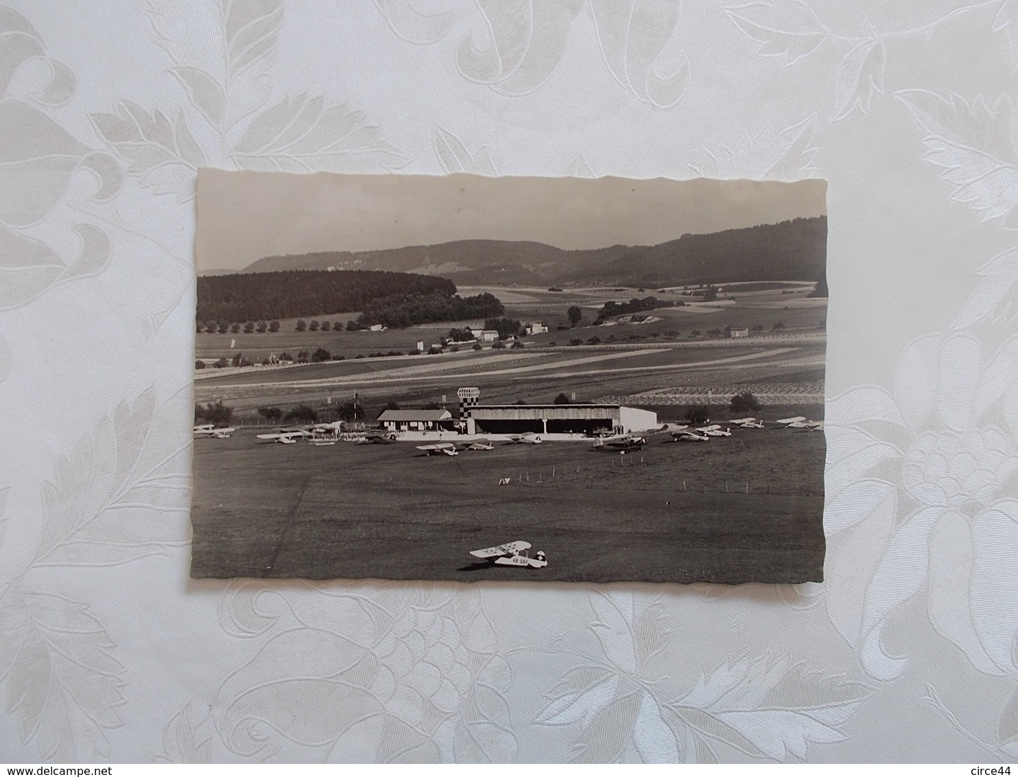 CARTE POSTALE .AERODROME DE PORRENTRUY.MEETING AERIEN.1947. - Oblitérés