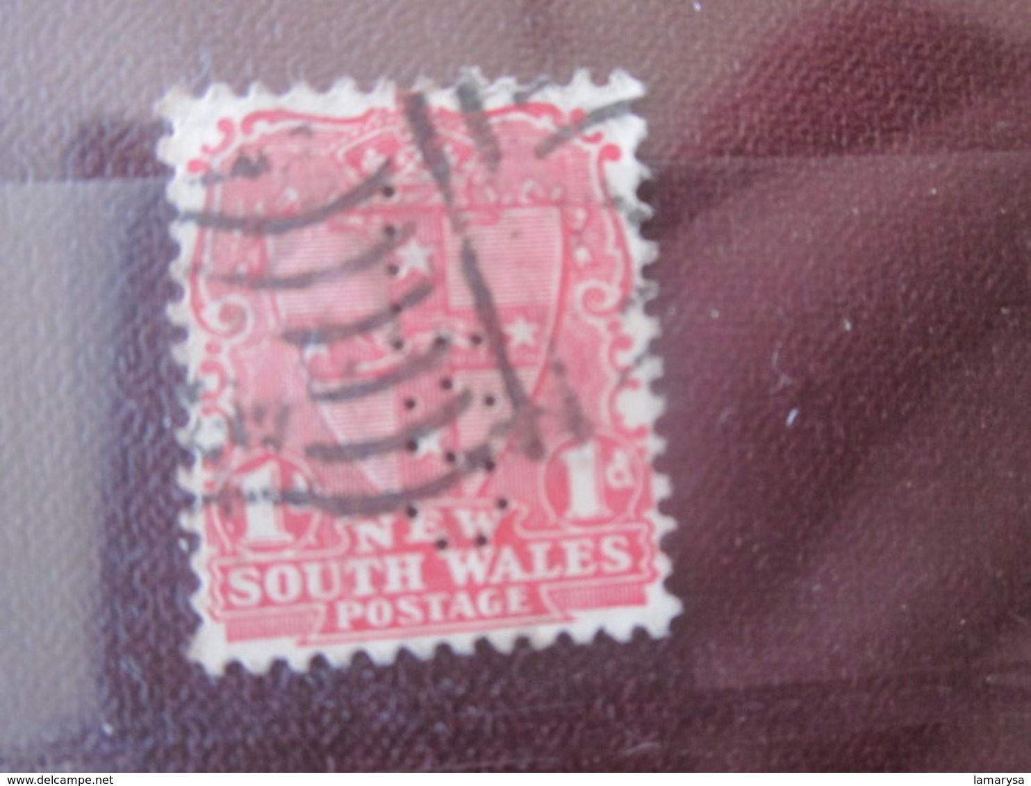 Stamp Timbre AUSTRALIE COLONY NEW SOUTH WALES Perforés Perforé Perforés Perfin Perfins Stamps Perforated Perforations LS - Perforiert/Gezähnt