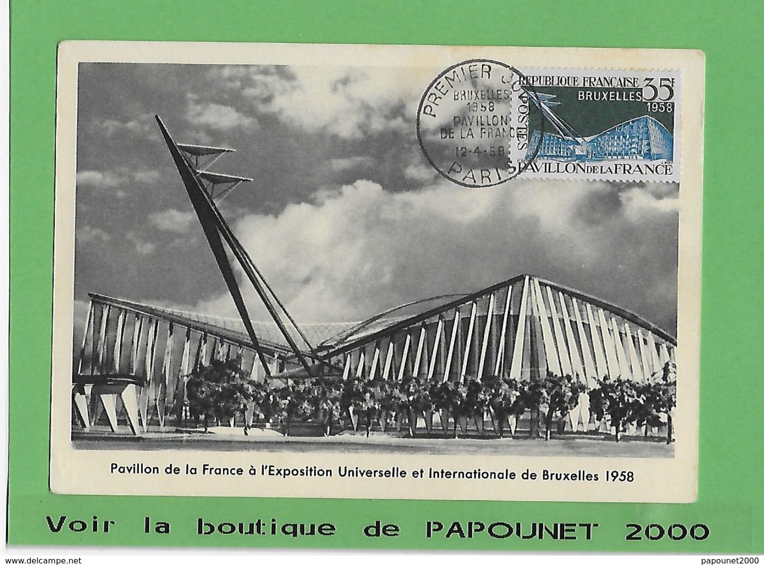 00053-18659-E BE04 1000-EXPO 58 - Expositions Universelles