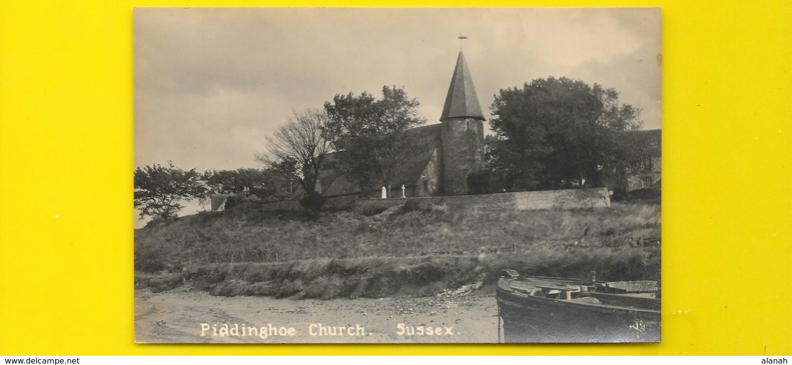 Rare Piddinghoe Church Sussex Angleterre UK - Autres & Non Classés