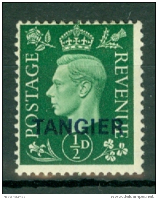 Morocco Agencies - Tangier: 1937   KGVI 'Tangier' OVPT  SG245    &frac12;d   Green   MH - Morocco (1956-...)