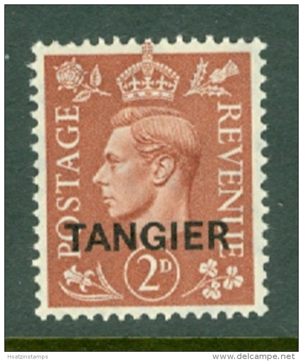 Morocco Agencies - Tangier: 1950/51   KGVI 'Tangier' OVPT  SG283    2d    MH - Morocco (1956-...)