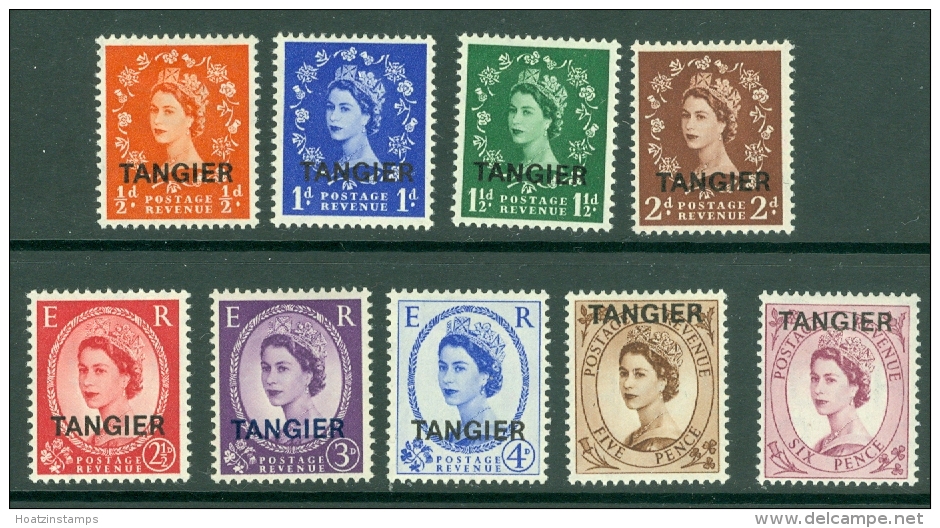 Morocco Agencies - Tangier: 1952/54   QE II 'Tangier' OVPT Set  SG289-305    MH - Morocco (1956-...)