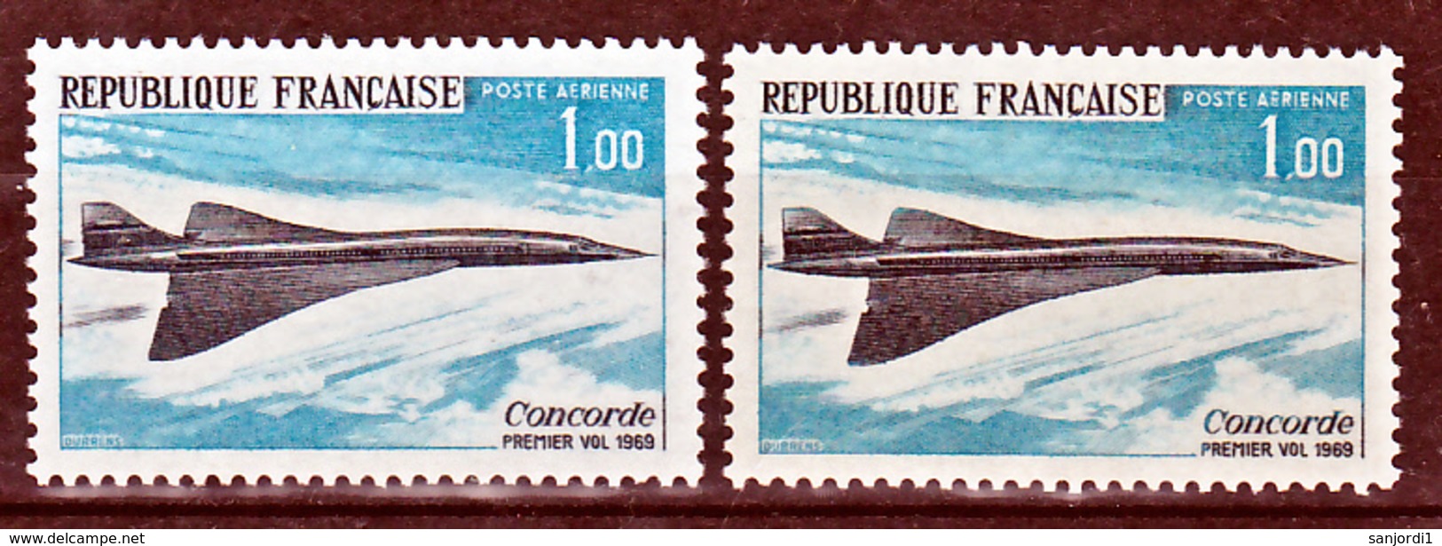 France PA  43 Concorde Variété Gris Et Noir  Neuf **  TB - Nuevos