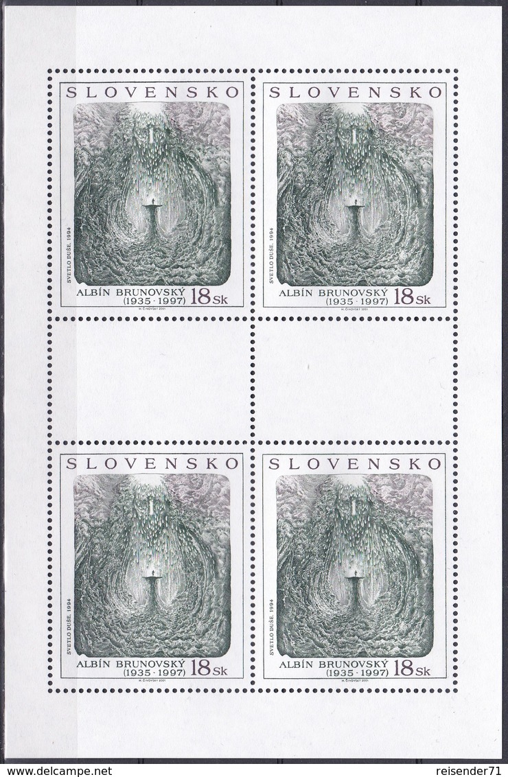 Slowakei Slovakia Slovensko 2001 Kunst Arts Kultur Culture Gemälde Paintings Hl. Michael Ikonen Erzengel, Mi. 410-2 ** - Unused Stamps