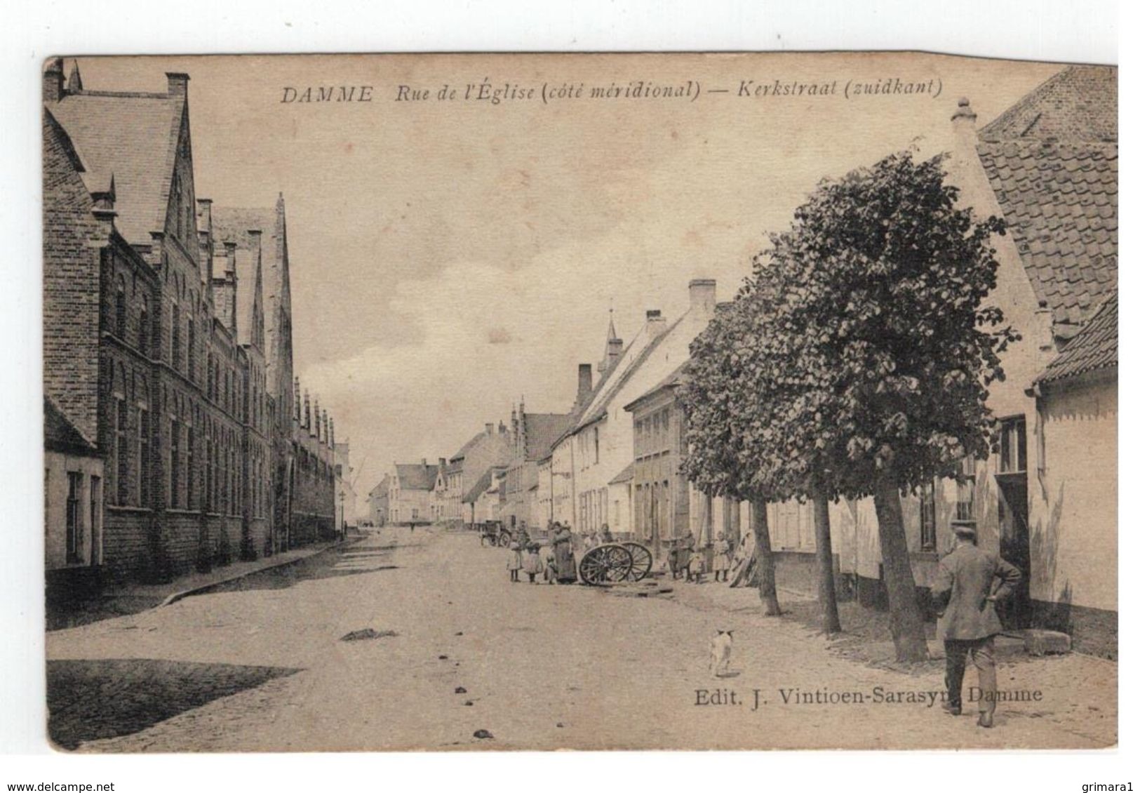 DAMME   Rue De L'Eglise (coté Méridional) - Damme