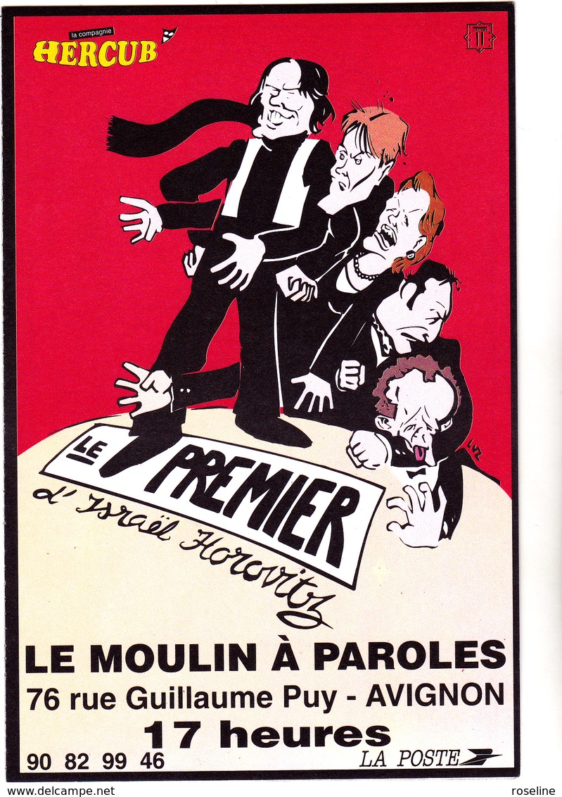 LUZ - Théâtre Le Premier D'israel Horovitz - Moulin à Paroles Avignon - CPM 10,5x15 TBE Neuve - Sonstige & Ohne Zuordnung