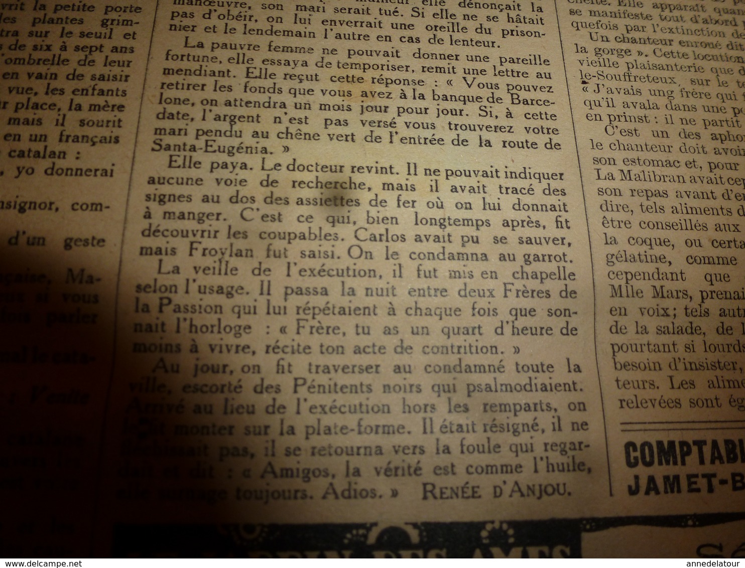 1931 LPEDLM Don José Calabrera De Girona Espagne) Et L'histoire Du Toréador Froylan Escabas;Faire Un Abat-jour; Mode;etc - 1900 - 1949