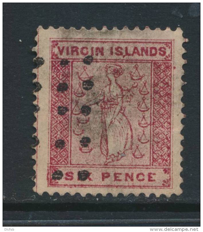 VIRGIN ISLANDS, 1866 6d Forgery, Fine - Britse Maagdeneilanden
