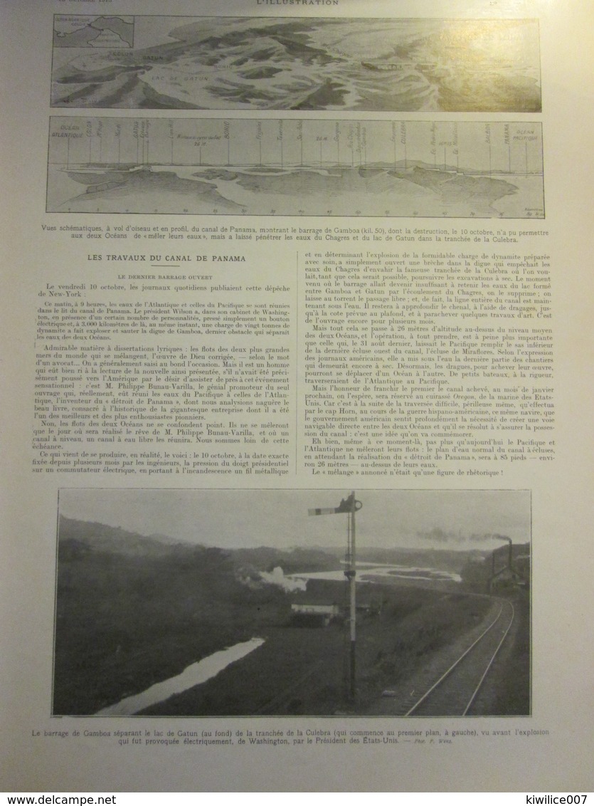 1913  Tahiti Et Le Canal De Panama  Papeete   Moorea Canal De  GAMBOA CULEBRA - Non Classés