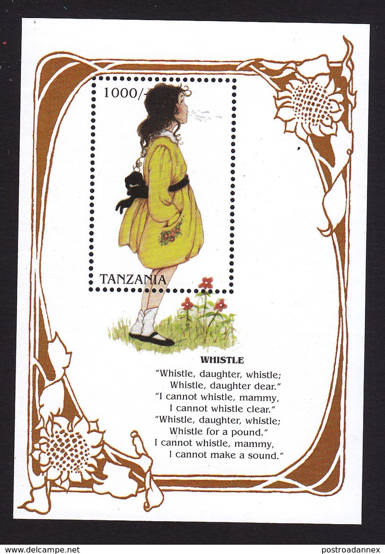 Tanzania, Scott #1599, Mint Never Hinged, Mother Goose, Issued 1997 - Tanzanie (1964-...)