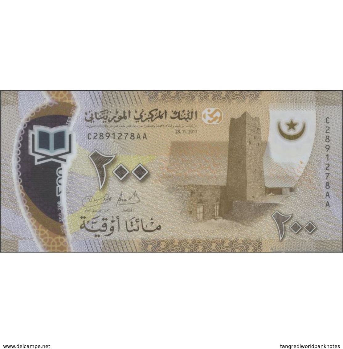 TWN - MAURITANIA NEW - 200 Ouguiya 28.11.2017 (2018) Polymer - Various Prefixes﻿ UNC - Mauritania