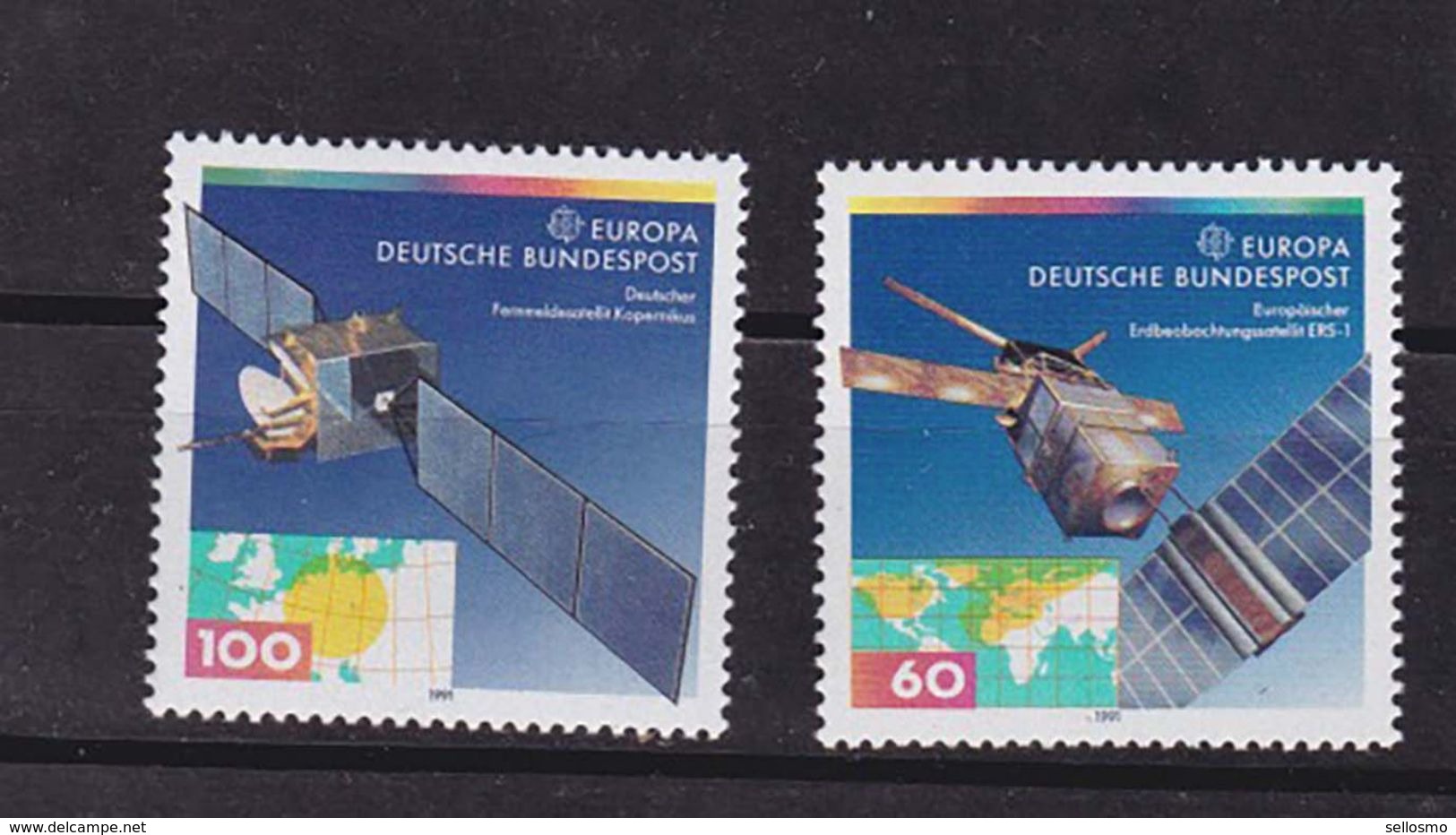 Germany 1991 Satellite,EUROPA,set MNH Sc 1642/3          A322 - Europe