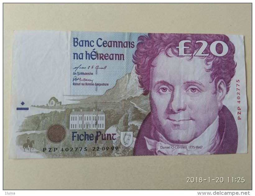 20 Pounds 1992 - Irlanda