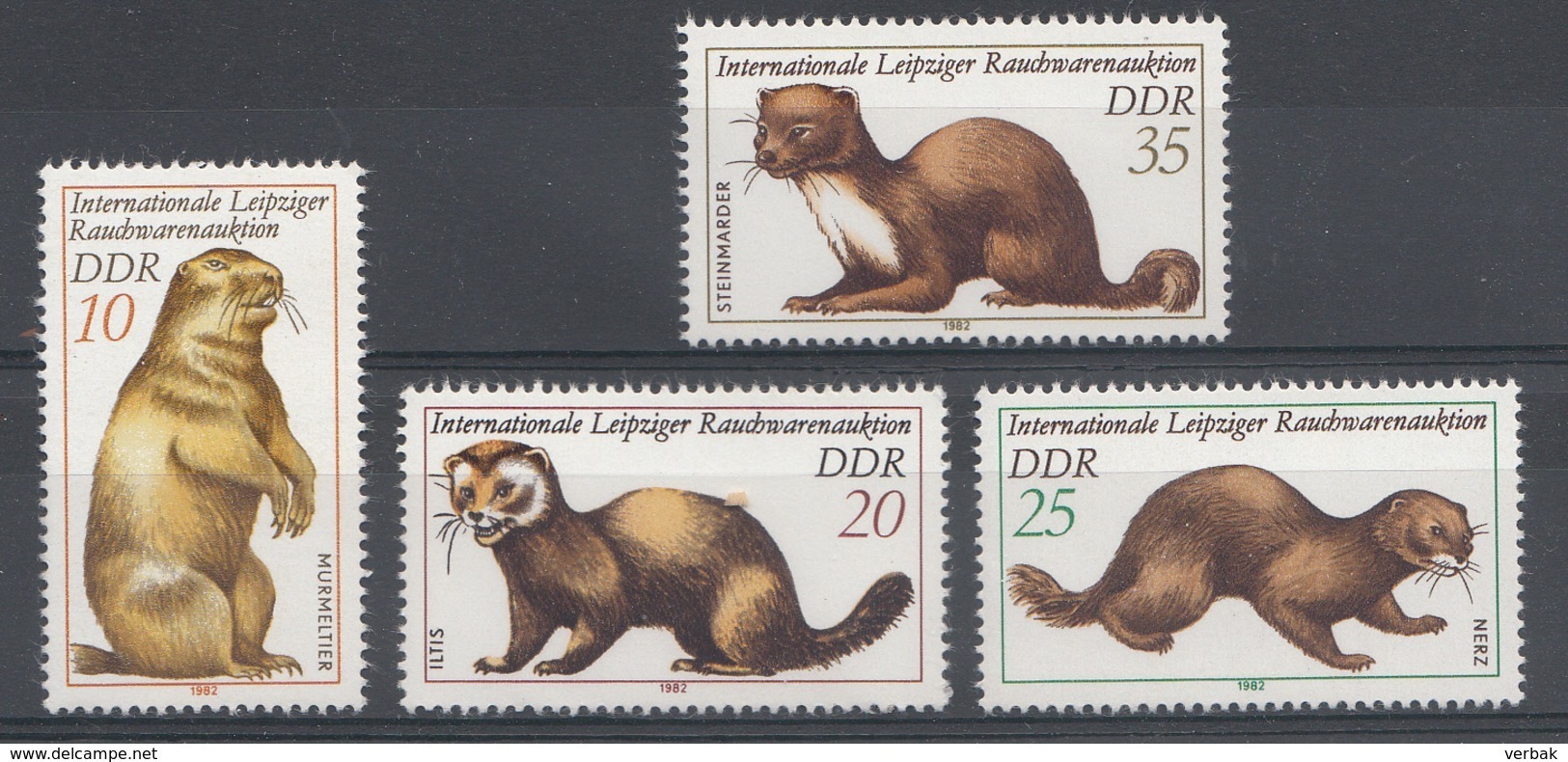 Allemagne DDR 1982  Mi.nr.: 2677-2680 Tiere  Neuf Sans Charniere /MNH / Postfris - Neufs