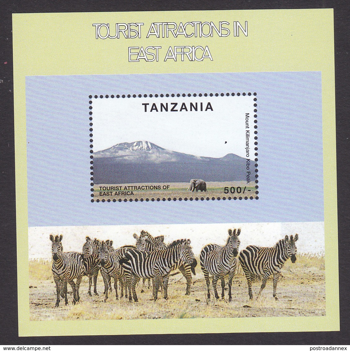 Tanzania, Scott #1617, Mint Never Hinged, Mount Kilimanjaro, Issued 1997 - Tanzanie (1964-...)