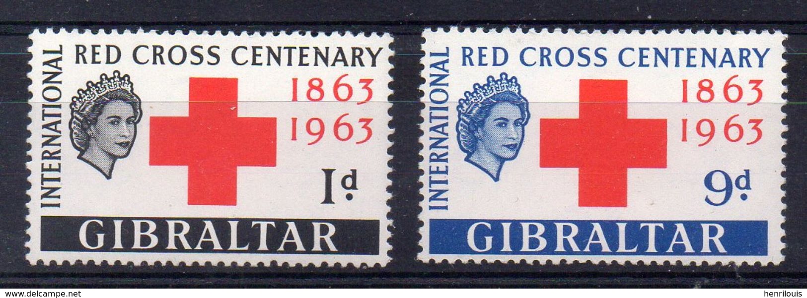 GIBRALTAR  Timbres Neufs ** De 1963  ( Ref 4920 B)  Croix Rouge - Gibraltar