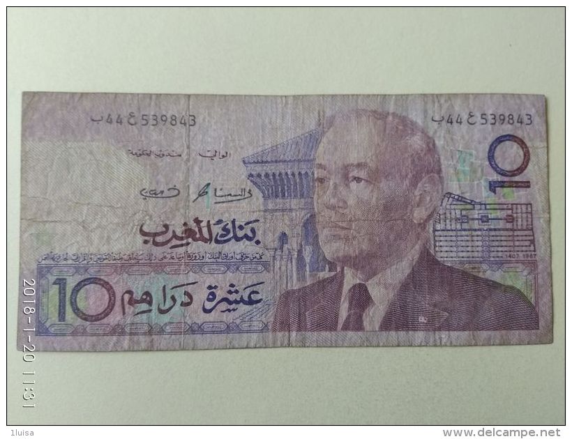 10 Dirhams 1987 - Maroc