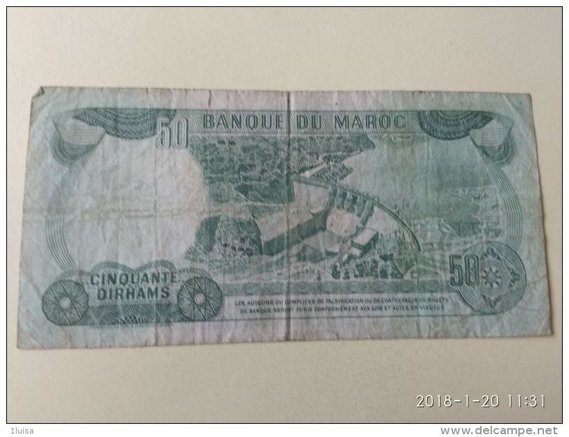 50 Dirhams 1970 - Maroc