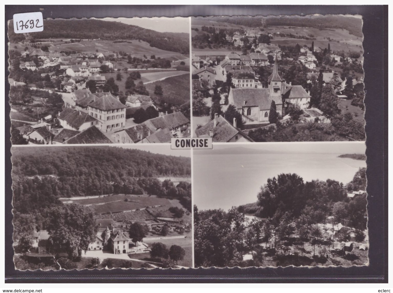 FORMAT 10x15cm - DISTRICT DE GRANDSON - CONCISE - B ( PLI D'ANGLE ) - Concise