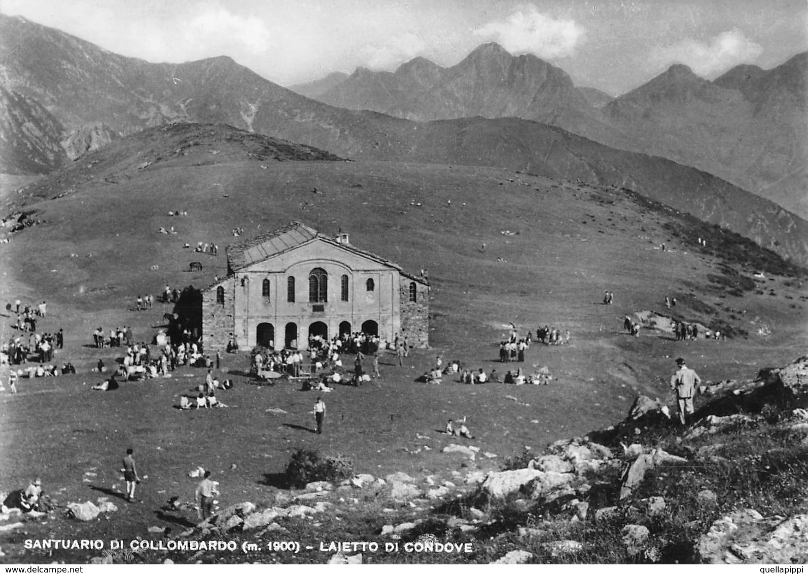 07298 "(TO) SANTUARIO DI COLLOMBARDO 1900-LAIETTO DI CONDOVE" ANIMATA, VERA FOTO, S.A.C.A.T. 1. CART NON SPED - Other & Unclassified