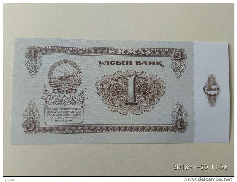 1  Tugriks 1966 - Mongolia