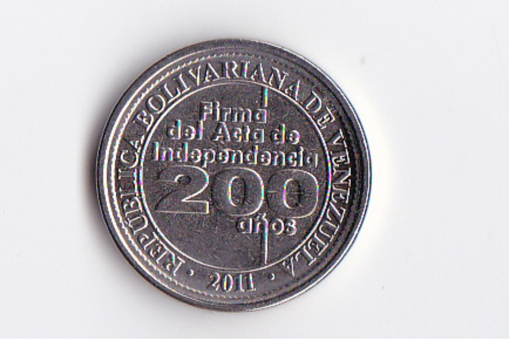 25 Centavos - 2011 - 200 Ans De L'Acte D' INDEPENDANCE - Venezuela