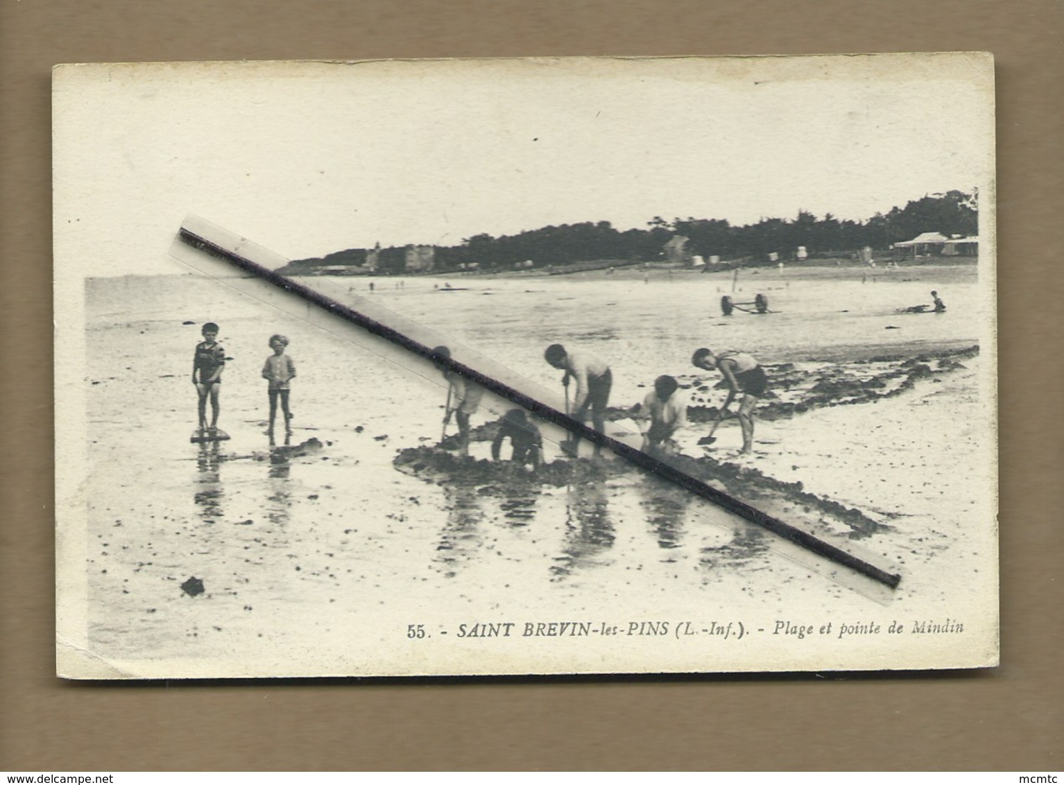 CPA Abîmée  - Saint Brévin Les Pins - (L.-Inf.) - Plage Et Pointe De Mindin - Saint-Brevin-les-Pins