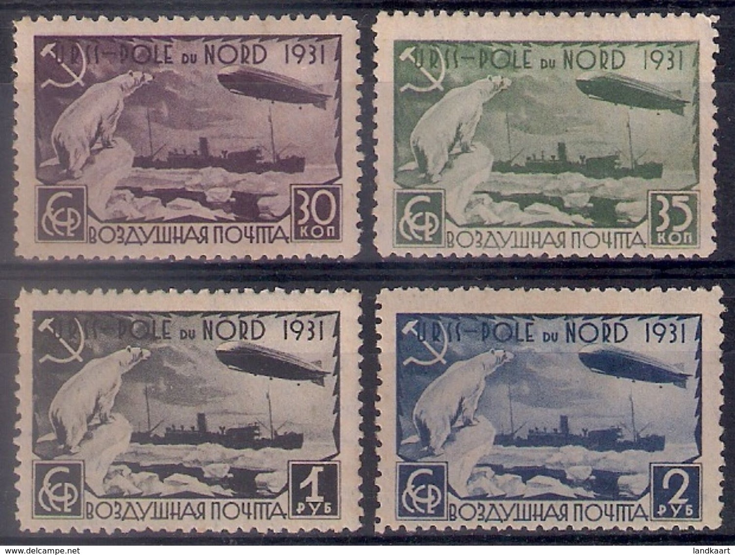 Russia 1931, Michel Nr 402A-05A, MLH OG - Ongebruikt