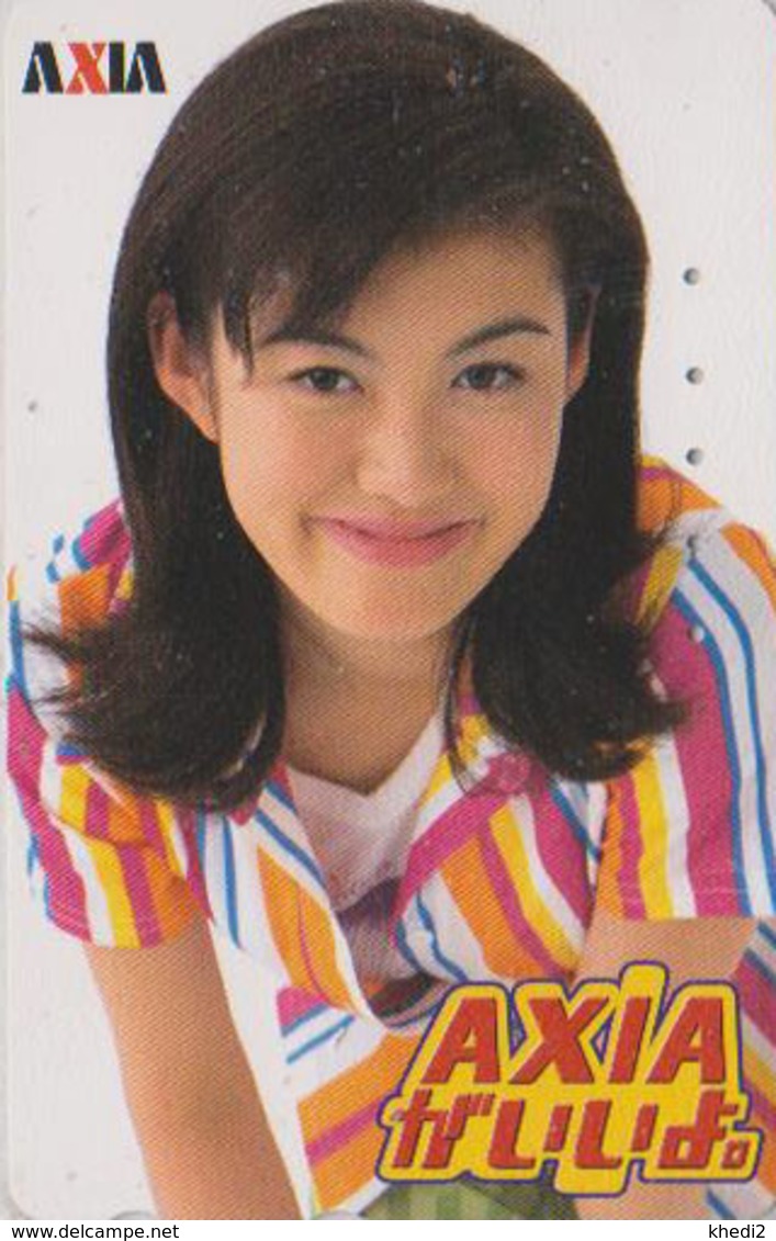 Télécarte JAPON / 110-011 - FEMME - ** AXIA ** WOMAN GIRL - JAPAN Phonecard - FRAU Telefonkarte - 3474 - Reclame