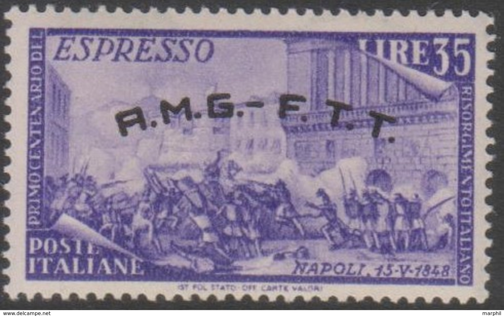 Trieste 1948 AMG FTT Espresso UnN°E5 MNH/**vedere Scansione - Express Mail