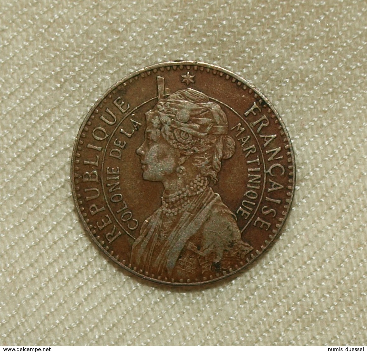 Französisch/French Martinique Napoleons Josephine, 1897, 50 Centimes Vz+/xf+ - Andere & Zonder Classificatie