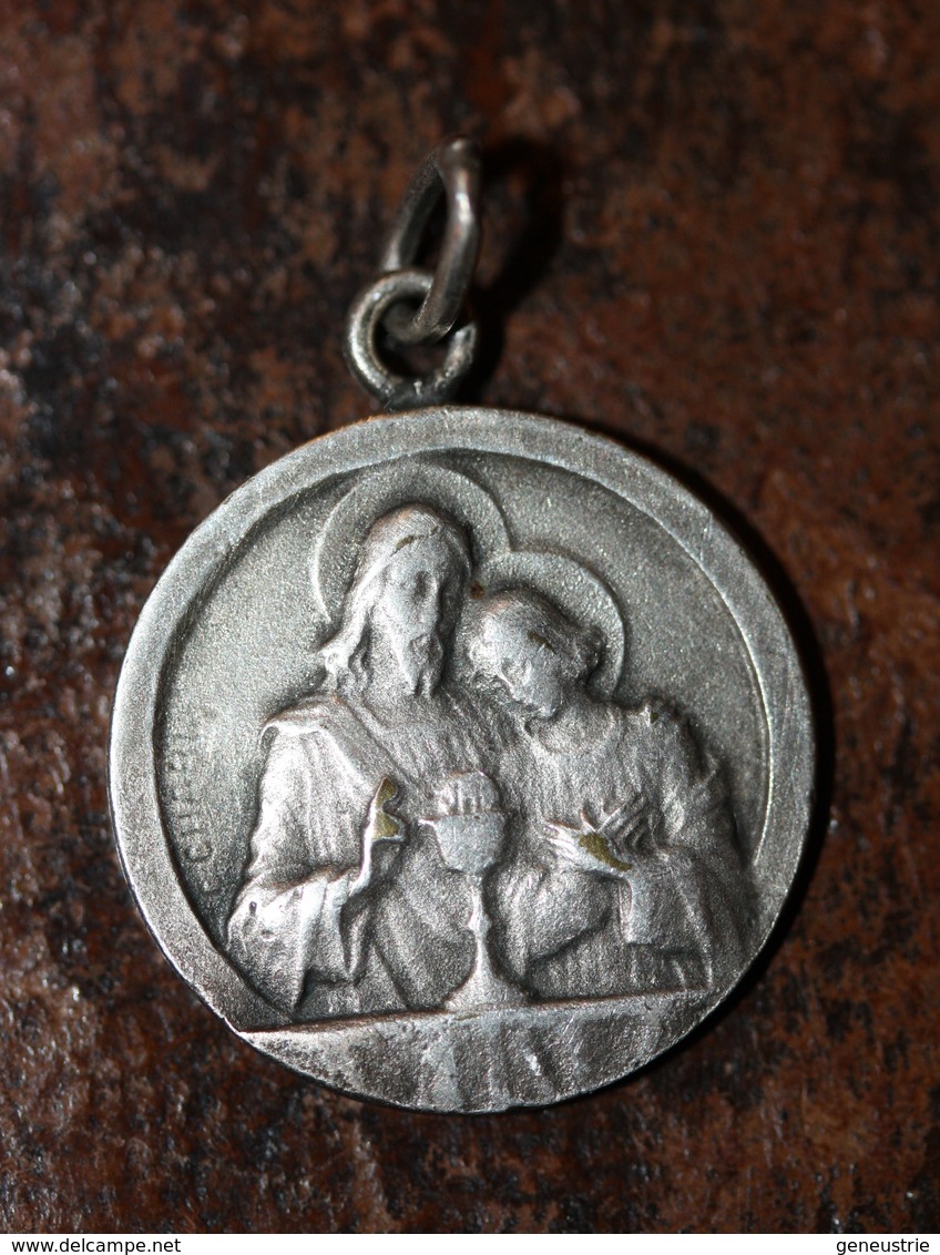 Pendentif Médaille Religieuse De Communion Début XXe "Jésus Christ" Religious Medal - Religion & Esotérisme