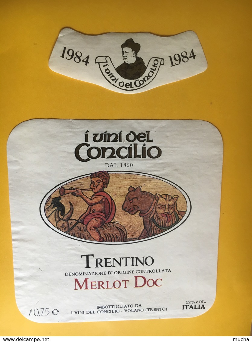 6515 I Vini Del Concilio Trentino Merlot 1984 Italie - Autres & Non Classés