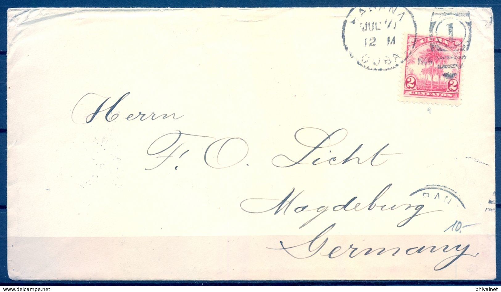 1909 , CUBA , SOBRE CIRCULADO ENTRE LA HABANA Y MAGDEBURGO - Cartas & Documentos